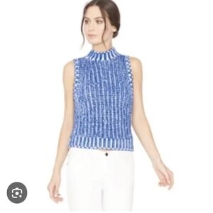 Blue Sleeveless Women's Top